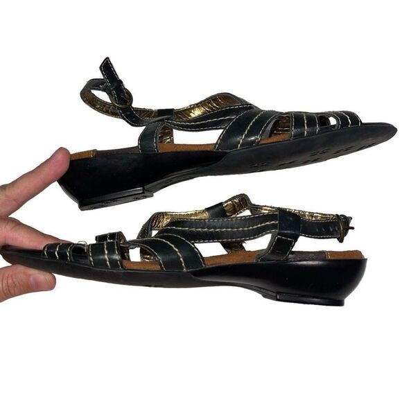 Naturalizer Black Leather Sandals - Size 7.5 - Picture 5 of 6